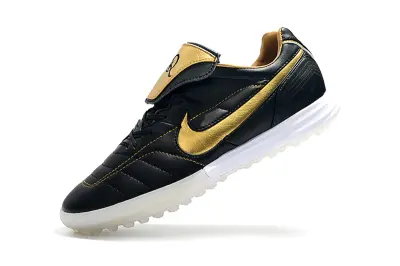 Nike Tiempo Legend 7 Elite R10 TF - Black/Gold Accent/White Sole
