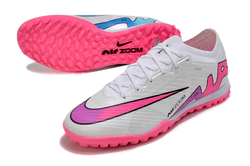 Nike Air Zoom Mercurial Vapor 15 Elite TF - White/Vibrant Pink/Sharp Black