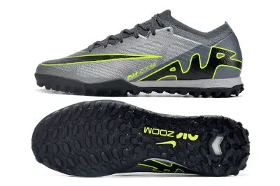 Nike Air Zoom Mercurial Vapor 15 Elite TF - Gray/Neon Green/Charcoal Black