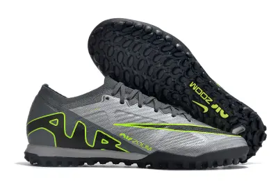 Nike Air Zoom Mercurial Vapor 15 Elite TF - Gray/Neon Green/Charcoal Black