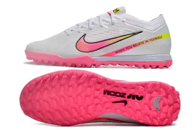 Nike Air Zoom Mercurial Vapor 15 Elite TF - White/Vivid Pink/Splash Yellow