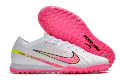 Nike Air Zoom Mercurial Vapor 15 Elite TF - White/Vivid Pink/Splash Yellow
