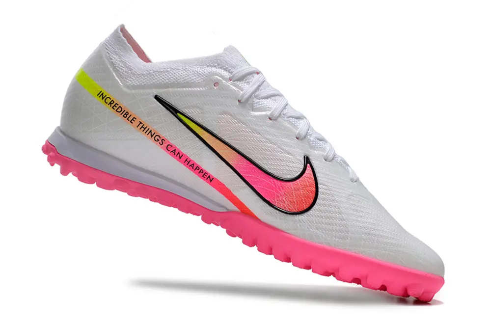 Nike Air Zoom Mercurial Vapor 15 Elite TF - White/Vivid Pink/Splash Yellow