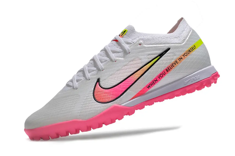 Nike Air Zoom Mercurial Vapor 15 Elite TF - White/Vivid Pink/Splash Yellow