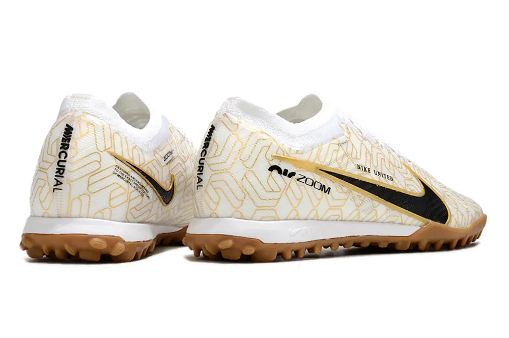 Nike Air Zoom Mercurial Vapor 15 Elite TF - White/Golden Yellow/Black