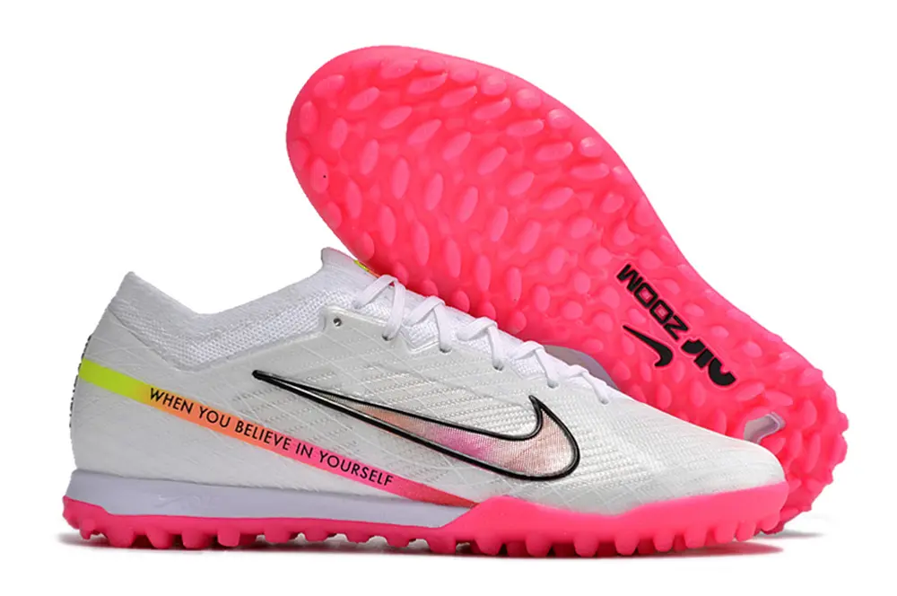 Nike Air Zoom Mercurial Vapor 15 Elite TF - White/Hot Pink/Neon Yellow