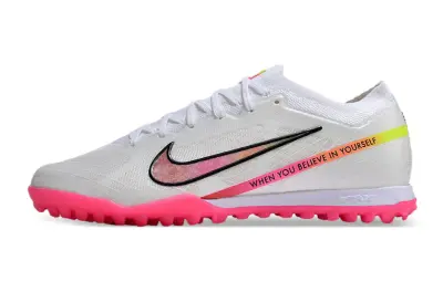 Nike Air Zoom Mercurial Vapor 15 Elite TF - White/Hot Pink/Neon Yellow