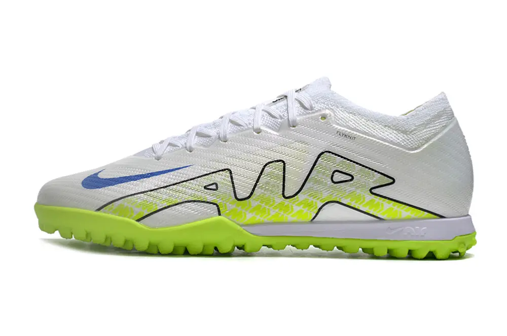 Nike Air Zoom Mercurial Vapor 15 Elite TF - White/Neon Green/Electric Blue