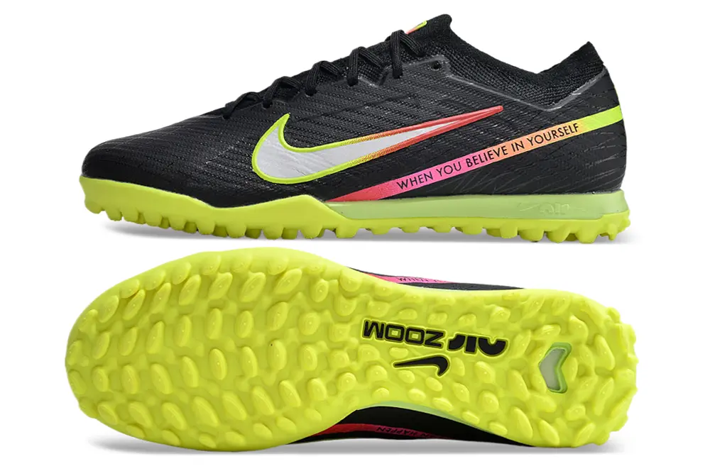 Nike Air Zoom Mercurial Vapor 15 Elite TF - Black/Solar Yellow/Racer Pink