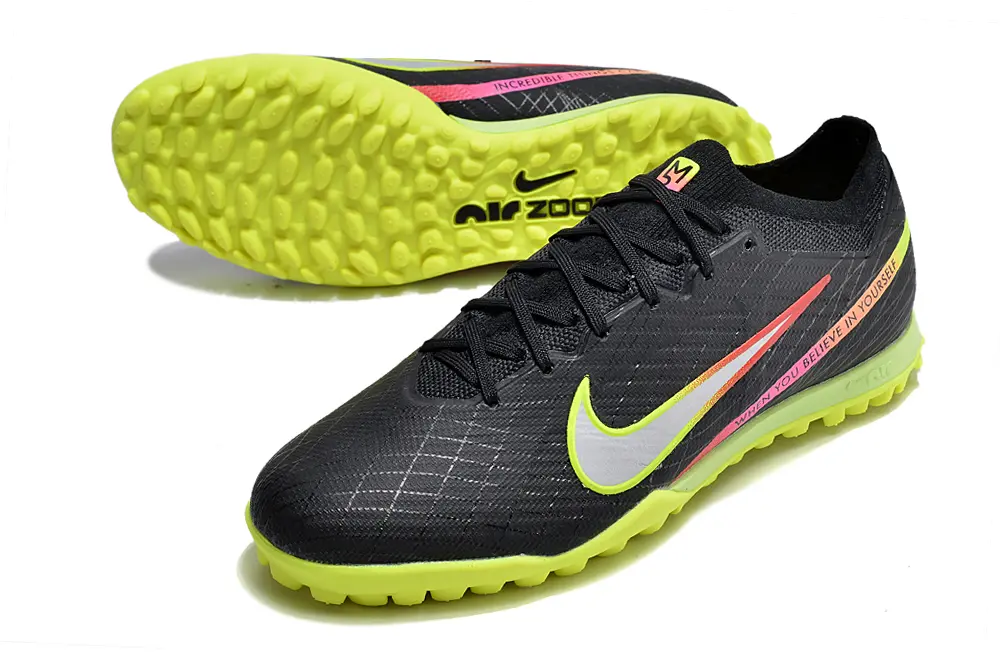 Nike Air Zoom Mercurial Vapor 15 Elite TF - Black/Solar Yellow/Racer Pink