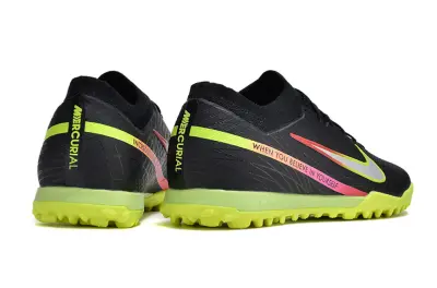 Nike Air Zoom Mercurial Vapor 15 Elite TF - Black/Solar Yellow/Racer Pink