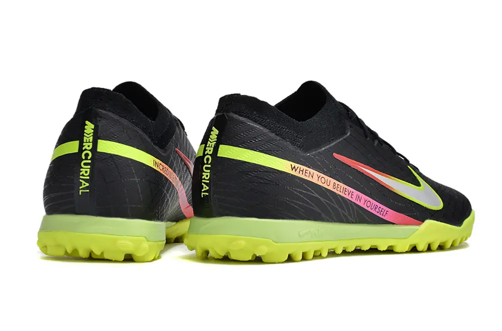 Nike Air Zoom Mercurial Vapor 15 Elite TF - Black/Solar Yellow/Racer Pink