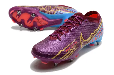 Nike Air Zoom Mercurial Vapor 15 Elite SG - Purple/Electric Blue/Crimson Red