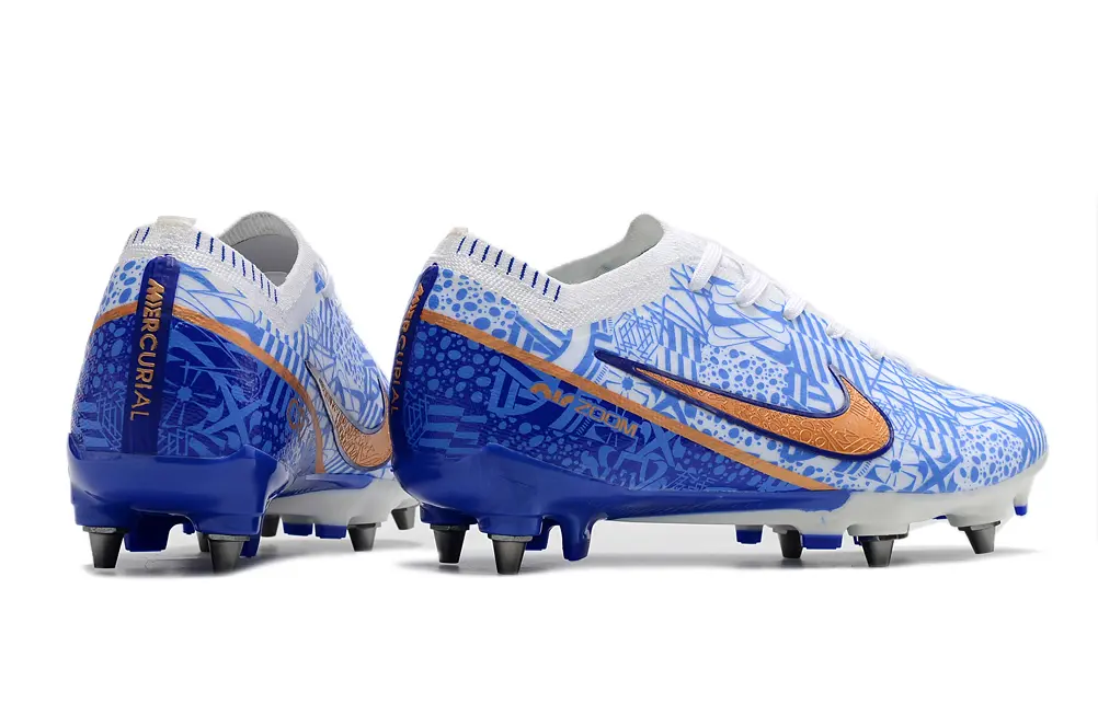 Nike Air Zoom Mercurial Vapor 15 Elite SG - Blue/Electric Blue/Sunny Orange