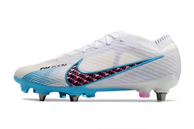Nike Air Zoom Mercurial Vapor 15 Elite SG - White/Cool Blue/Fuchsia Burst