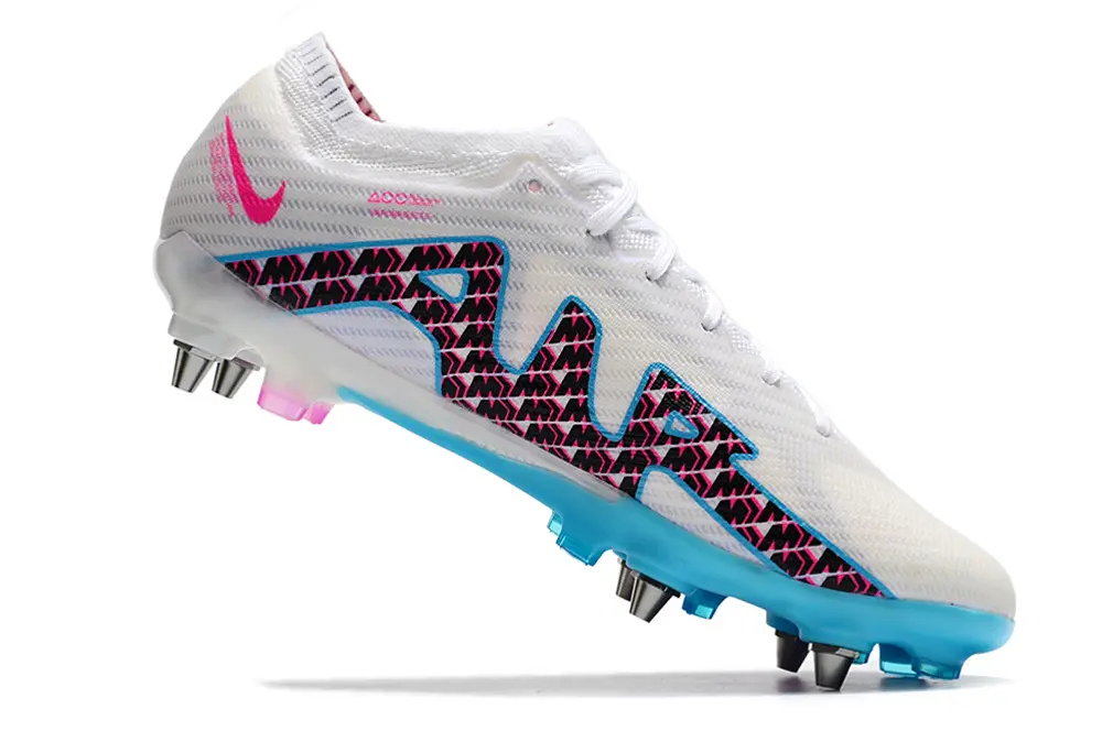 Nike Air Zoom Mercurial Vapor 15 Elite SG - White/Cool Blue/Fuchsia Burst
