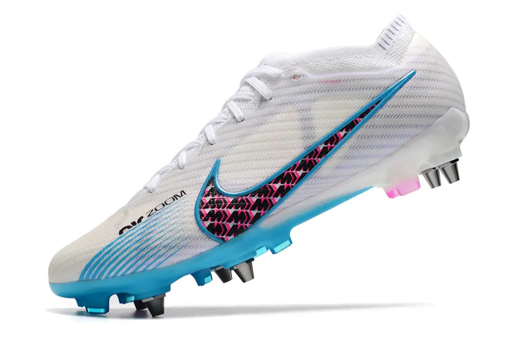 Nike Air Zoom Mercurial Vapor 15 Elite SG - White/Cool Blue/Fuchsia Burst