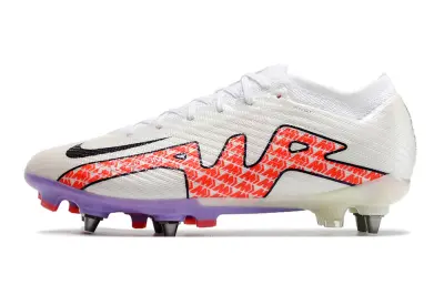 Nike Air Zoom Mercurial Vapor 15 Elite SG - White/Vibrant Orange/Soft Lavender