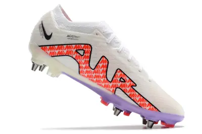 Nike Air Zoom Mercurial Vapor 15 Elite SG - White/Vibrant Orange/Soft Lavender
