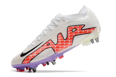 Nike Air Zoom Mercurial Vapor 15 Elite SG - White/Vibrant Orange/Soft Lavender