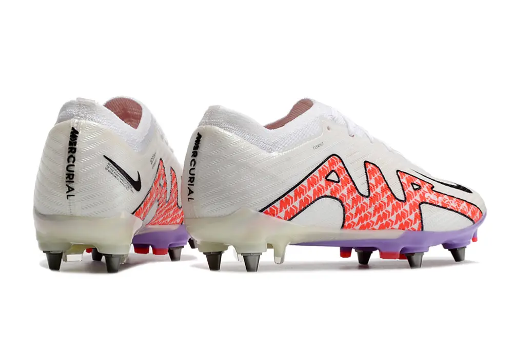 Nike Air Zoom Mercurial Vapor 15 Elite SG - White/Vibrant Orange/Soft Lavender