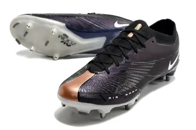 Nike Air Zoom Mercurial Vapor 15 Elite SG - Black/Midnight Purple/Metallic Bronze