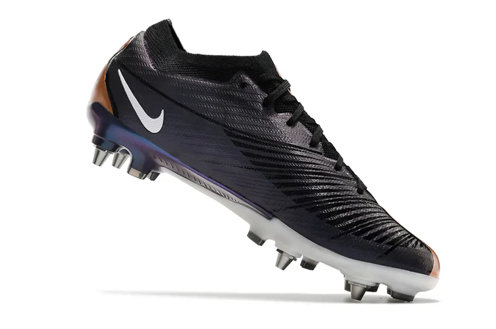 Nike Air Zoom Mercurial Vapor 15 Elite SG - Black/Midnight Purple/Metallic Bronze