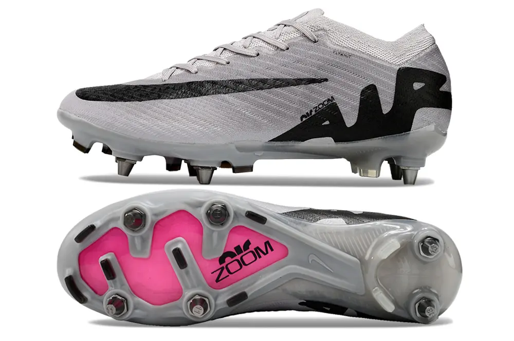 Nike Air Zoom Mercurial Vapor 15 Elite SG - Gray/Electric Pink/Jet Black