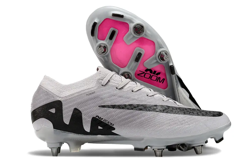 Nike Air Zoom Mercurial Vapor 15 Elite SG - Gray/Electric Pink/Jet Black