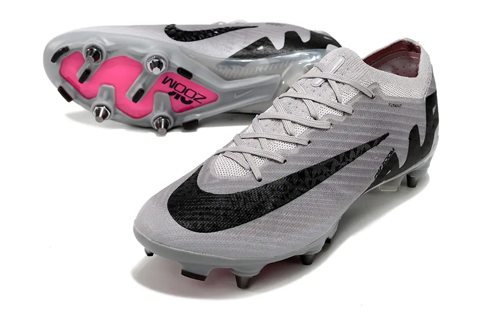 Nike Air Zoom Mercurial Vapor 15 Elite SG - Gray/Electric Pink/Jet Black