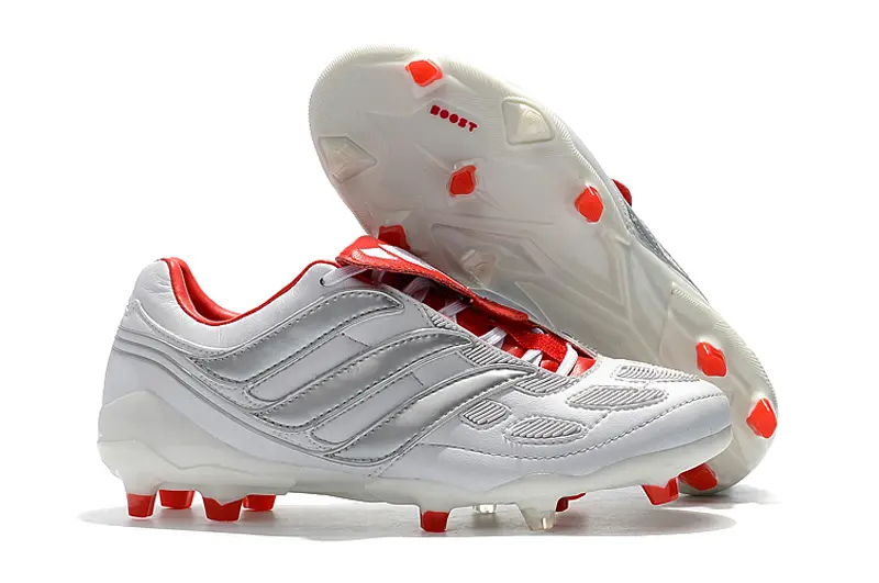 Beckham x Adidas Predator Precision FG - Gray/Fiery Red/White