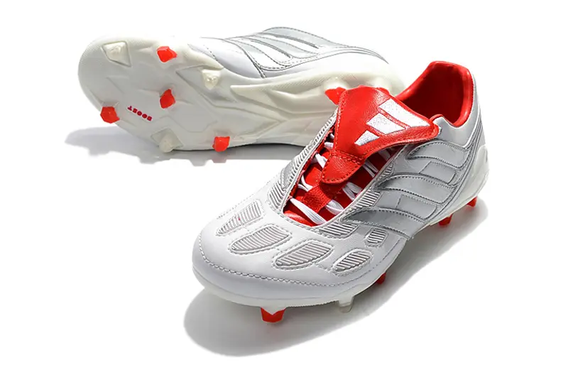 Beckham x Adidas Predator Precision FG - Gray/Fiery Red/White