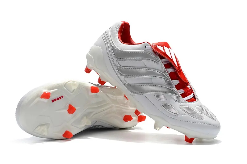 Beckham x Adidas Predator Precision FG - Gray/Fiery Red/White