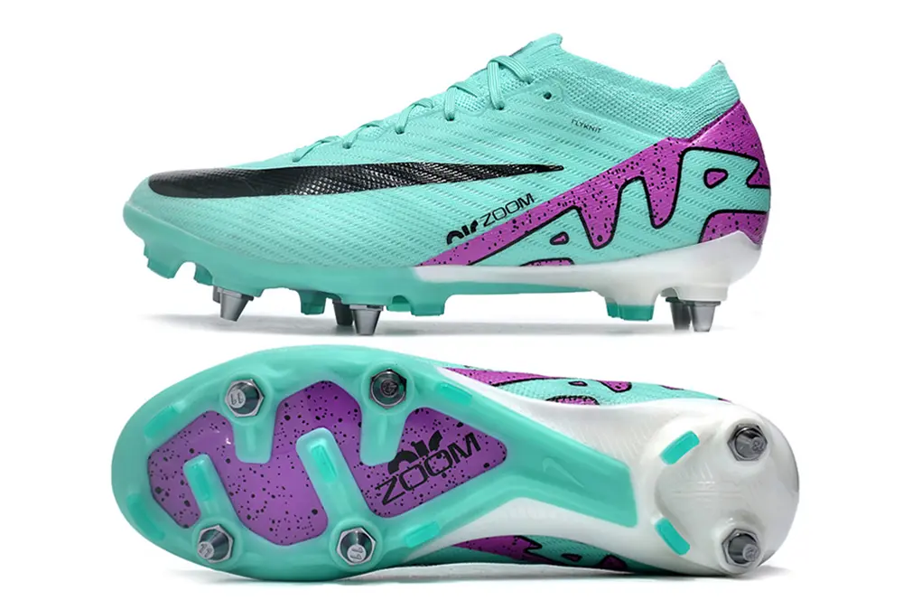 Nike Air Zoom Mercurial Vapor 15 Elite SG - Aqua/Vibrant Purple/Deep Mint