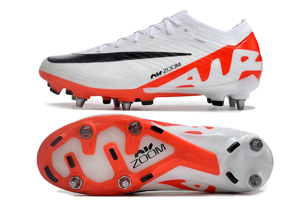Nike Air Zoom Mercurial Vapor 15 Elite SG - White/Bright Orange/Black