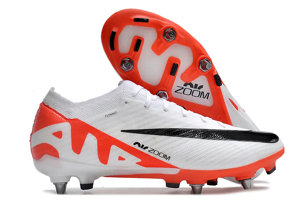 Nike Air Zoom Mercurial Vapor 15 Elite SG - White/Bright Orange/Black