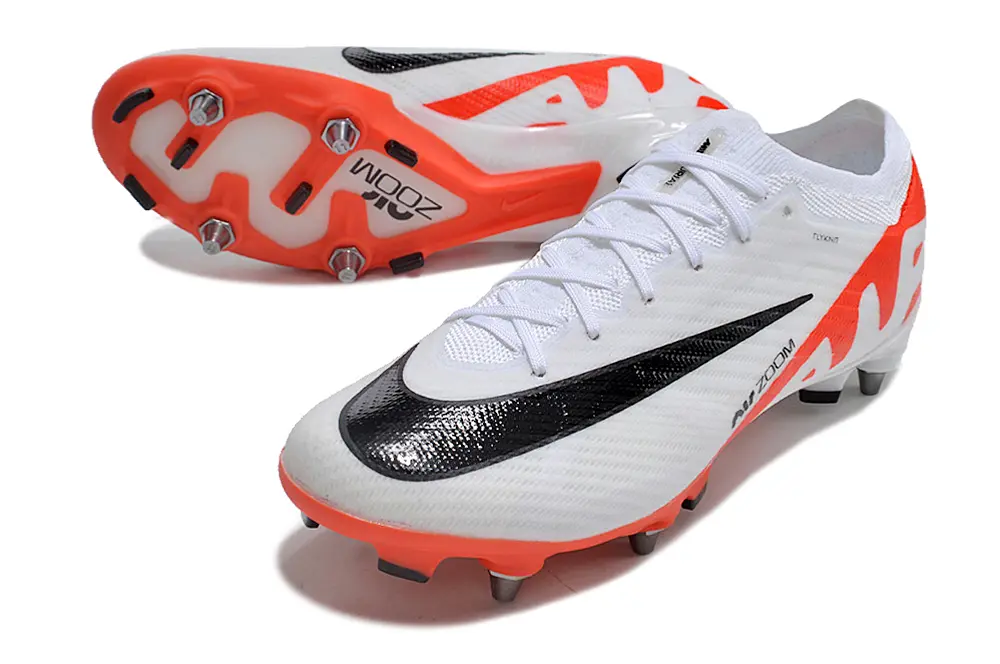 Nike Air Zoom Mercurial Vapor 15 Elite SG - White/Bright Orange/Black