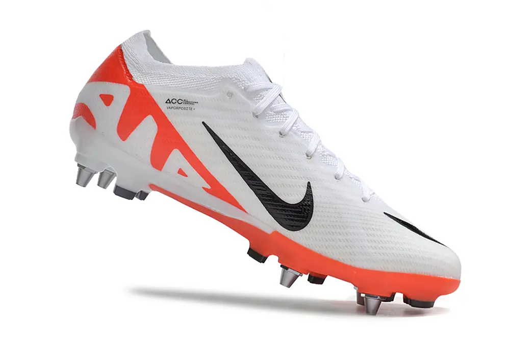 Nike Air Zoom Mercurial Vapor 15 Elite SG - White/Bright Orange/Black