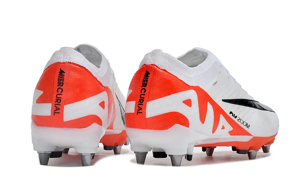 Nike Air Zoom Mercurial Vapor 15 Elite SG - White/Bright Orange/Black