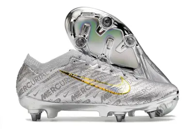 Nike Air Zoom Mercurial Vapor 15 Elite SG - Silver/Shimmering Silver/Gold Accent