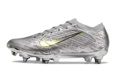 Nike Air Zoom Mercurial Vapor 15 Elite SG - Silver/Shimmering Silver/Gold Accent