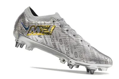 Nike Air Zoom Mercurial Vapor 15 Elite SG - Silver/Shimmering Silver/Gold Accent