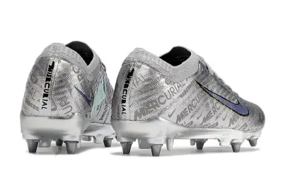 Nike Air Zoom Mercurial Vapor 15 Elite SG - Silver/Shimmering Silver/Gold Accent