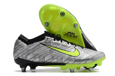 Nike Air Zoom Mercurial Vapor 15 Elite SG - Gray/Vivid Lime/Jet Black