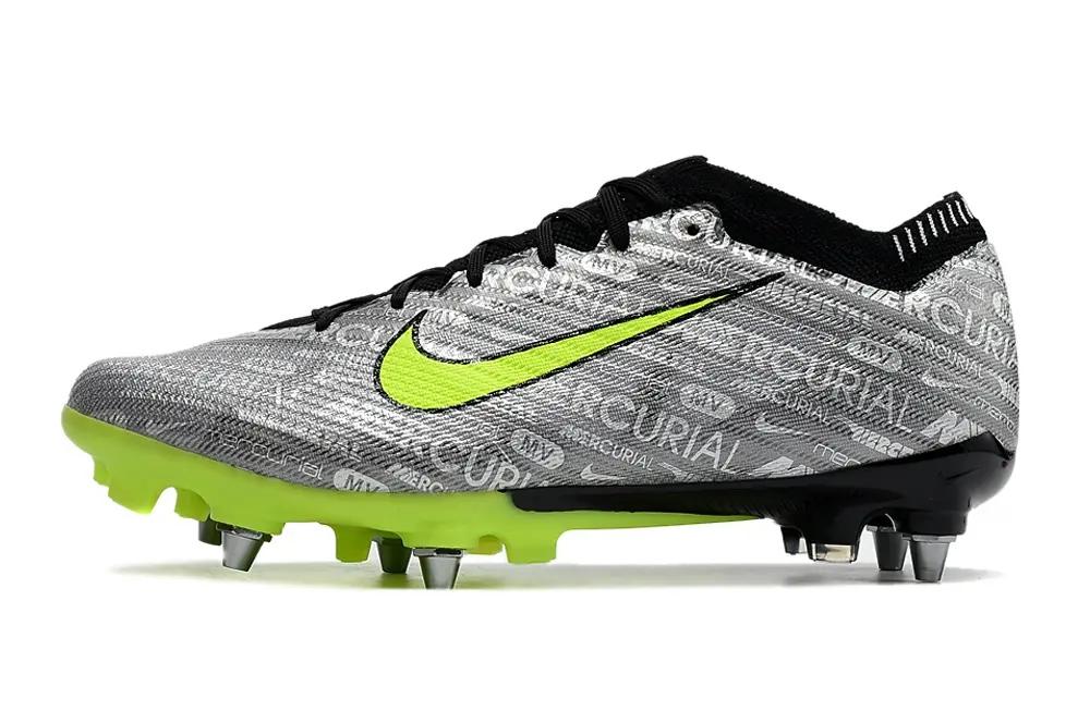 Nike Air Zoom Mercurial Vapor 15 Elite SG - Gray/Vivid Lime/Jet Black