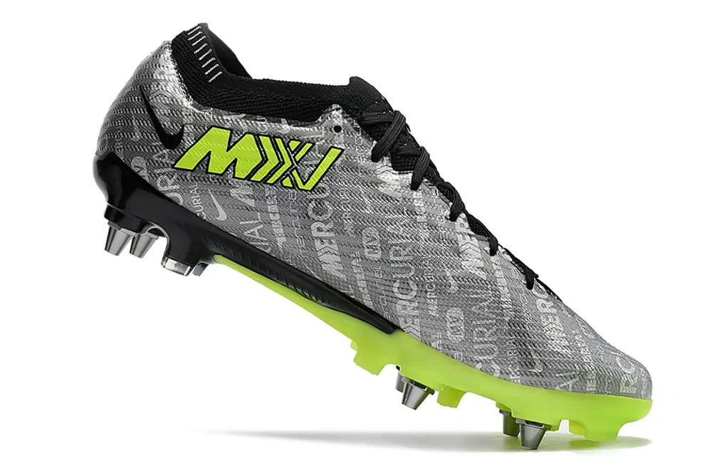 Nike Air Zoom Mercurial Vapor 15 Elite SG - Gray/Vivid Lime/Jet Black