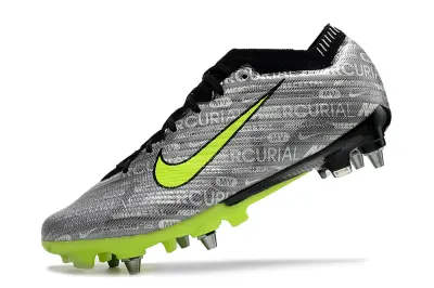 Nike Air Zoom Mercurial Vapor 15 Elite SG - Gray/Vivid Lime/Jet Black