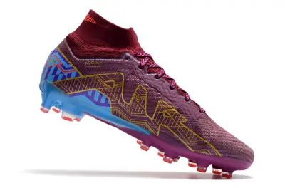 Mbappé x Nike Air Zoom Mercurial Superfly 9 Elite AG - Purple/Electric Blue/Funky Red