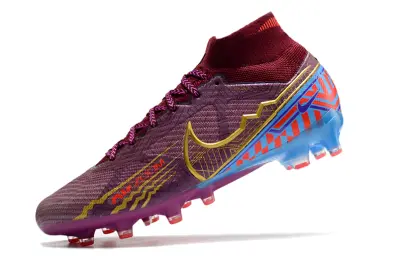 Mbappé x Nike Air Zoom Mercurial Superfly 9 Elite AG - Purple/Electric Blue/Funky Red