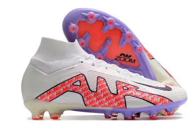 CR7 x Nike Air Zoom Mercurial Superfly 9 Elite AG - White/Electric Pink/Lavender Purple